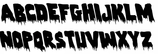 Zombie Control Leftalic Schriftart Groß
