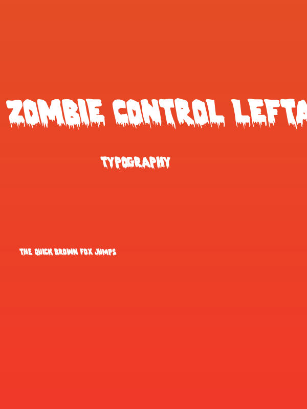 Zombie Control Leftalic Poster