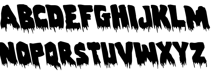 Zombie Control Leftalic Font LOWERCASE