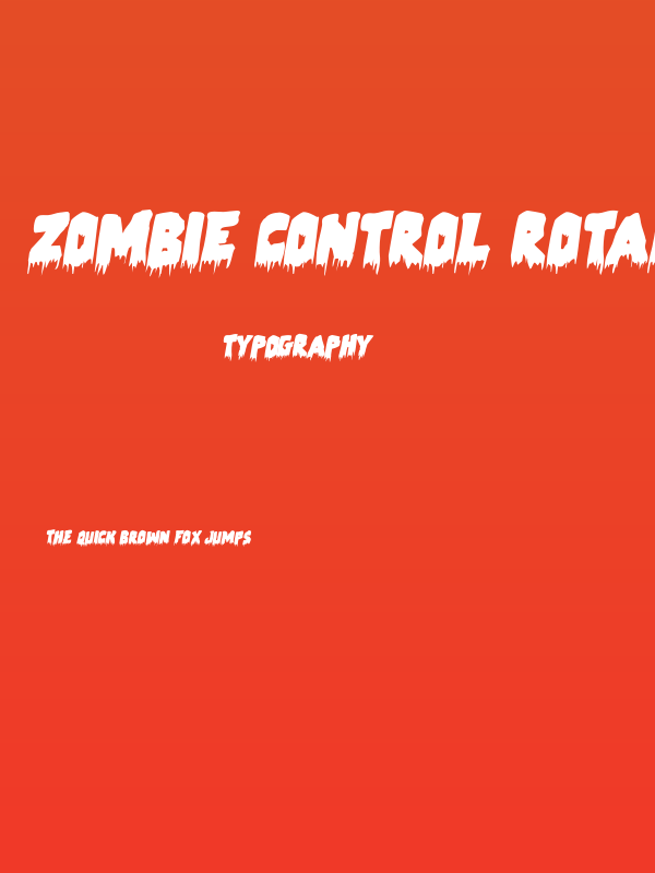 Zombie Control Rotalic Poster