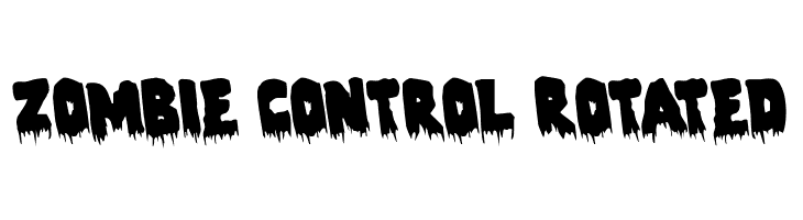 Zombie Control Rotated  Скачать бесплатные шрифты