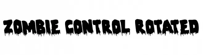 Zombie Control Rotated  नि: शुल्क फ़ॉन्ट्स डाउनलोड