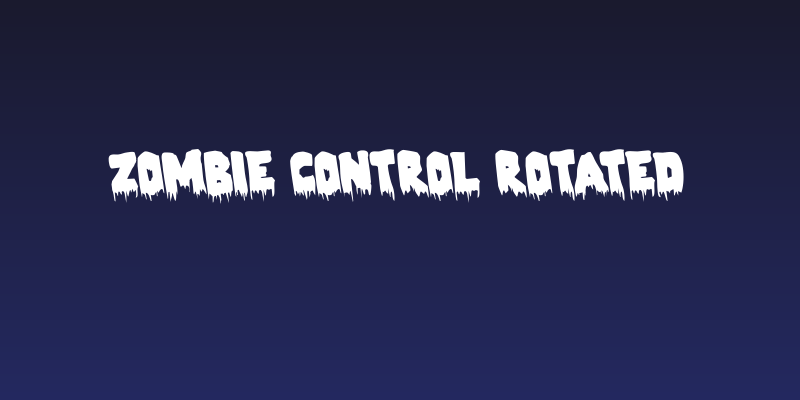 Zombie Control Rotated Social Header