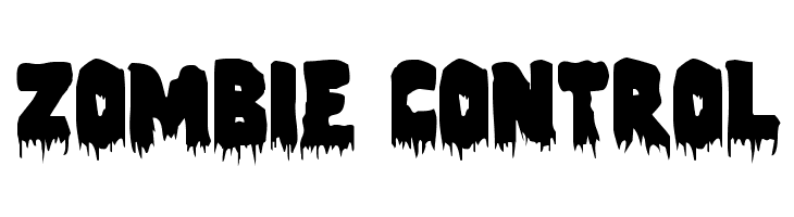 Zombie Control Font