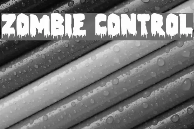Zombie Control Font examples
