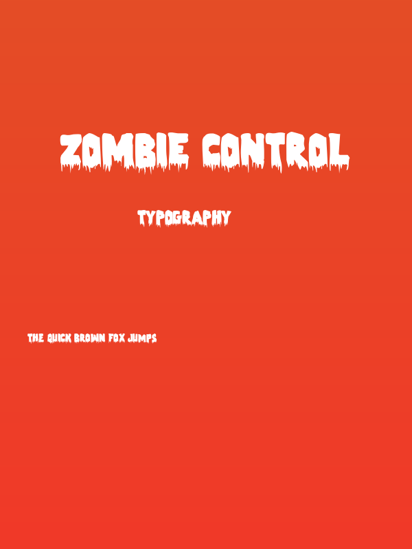 Zombie Control Poster