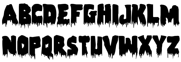 Zombie Control Font LOWERCASE