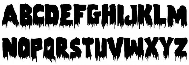 Zombie Control Schriftart Kleinbuchstaben