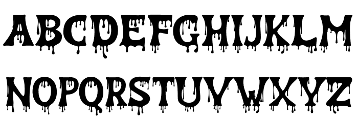 Zombie Feast Free Regular Font Litere mari