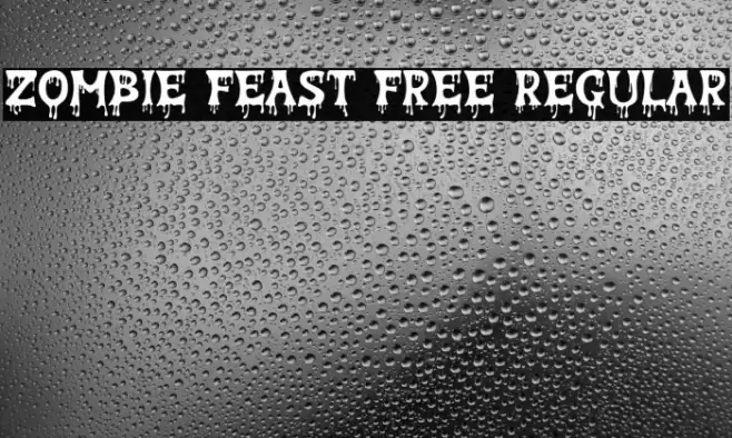 Zombie Feast Free Regular Font examples