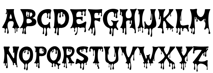 Zombie Feast Free Regular Font Litere mici
