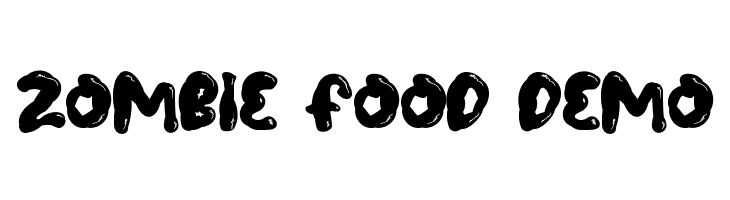 Zombie Food Demo  Frei Schriftart Herunterladen