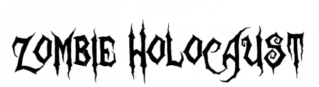 Zombie Holocaust  Frei Schriftart Herunterladen