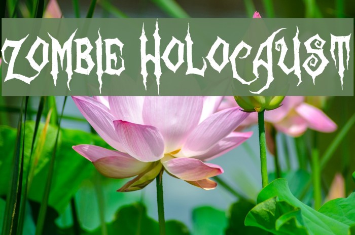 Zombie Holocaust Font examples