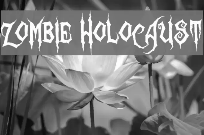 Zombie Holocaust Fonte examples