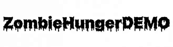 Zombie Hunger DEMO  تنزيل الخطوط