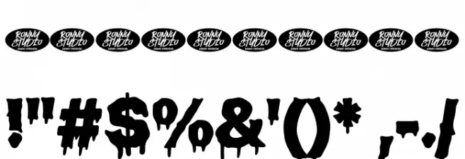 Zombie Hunger DEMO Font OTHER CHARS