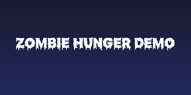 Zombie Hunger DEMO Social Header