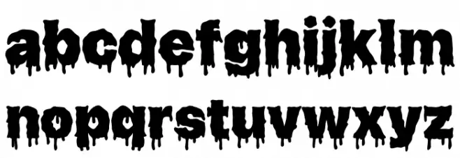 Zombie Hunger DEMO Caratteri MINUSCOLO