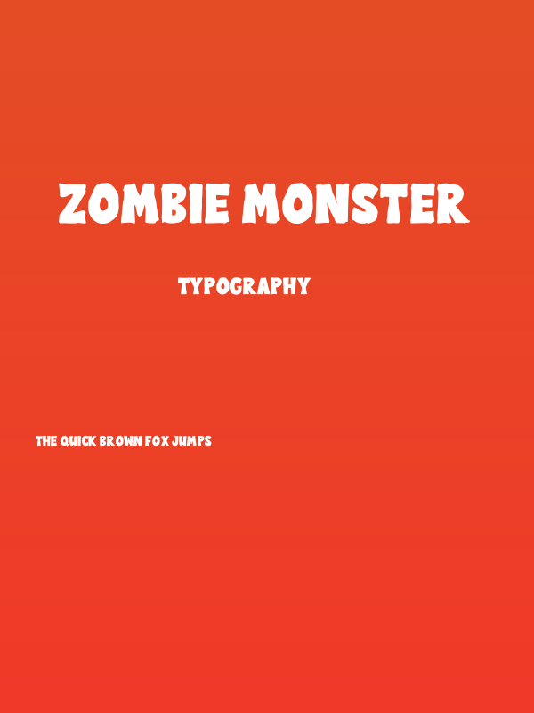 Zombie Monster Poster