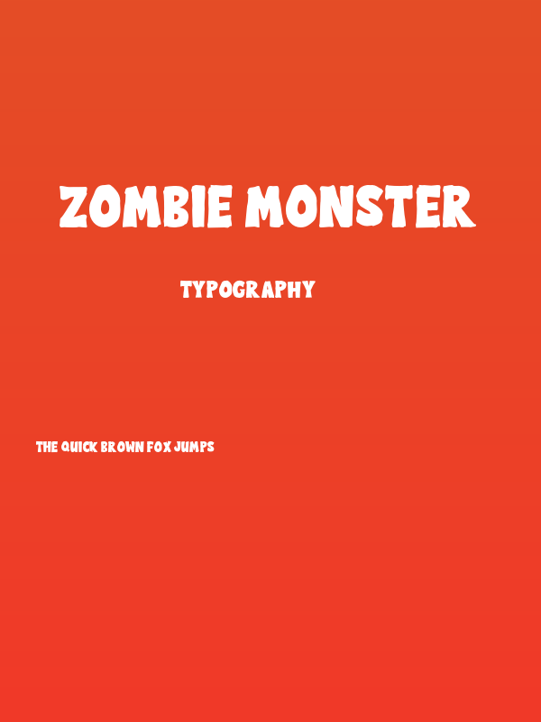 Zombie Monster Poster