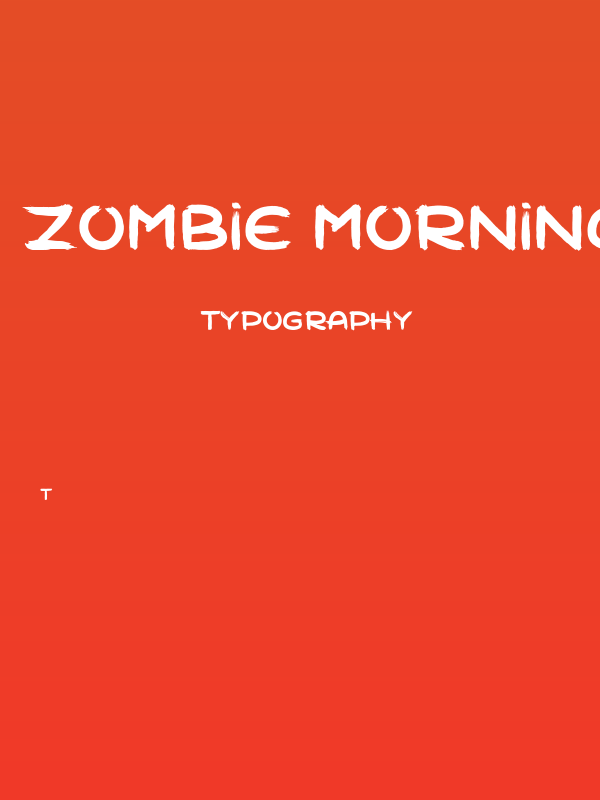 Zombie Morning Poster
