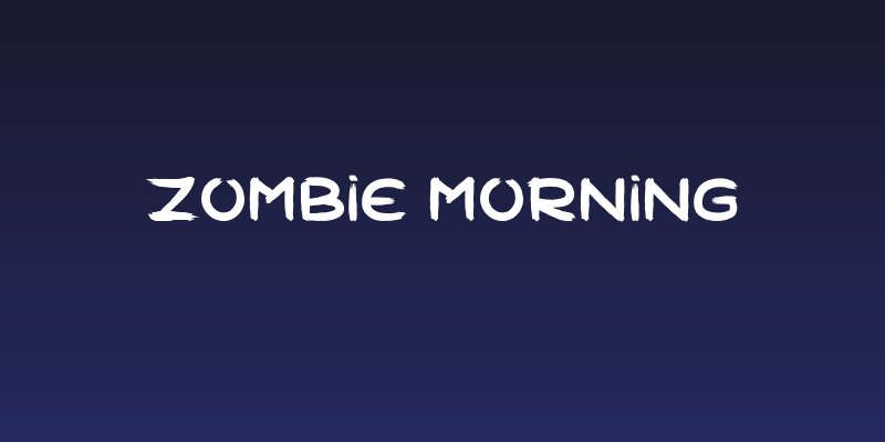 Zombie Morning Social Header