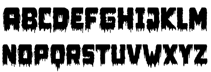 Zombie Mummy1 - Personal use Font OTHER CHARS