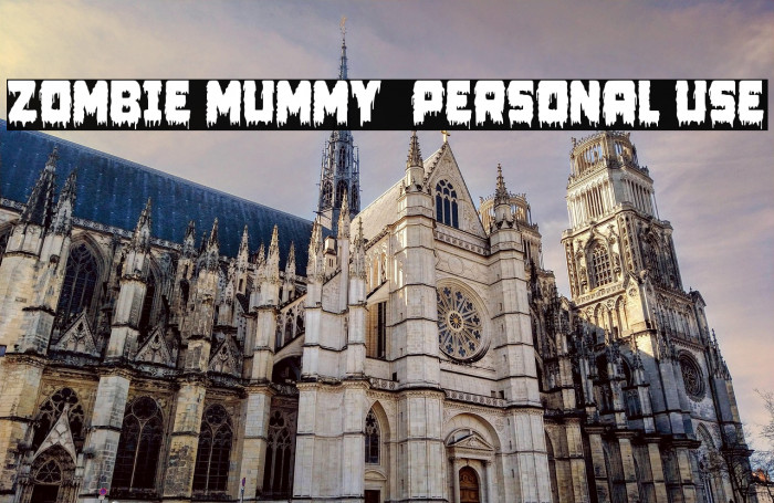 Zombie Mummy1 - Personal use Example 1