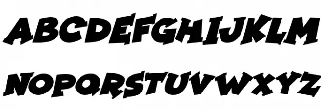 Zombie Night Italic Schriftart Groß