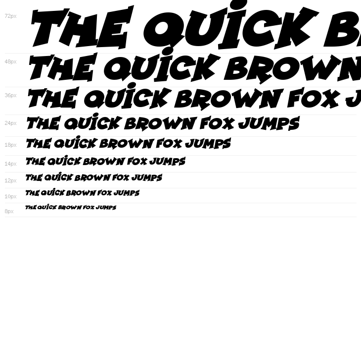 Zombie Night Italic Waterfall