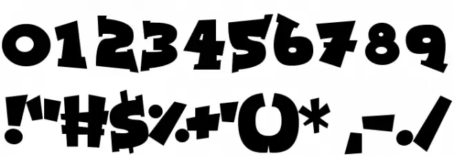 Zombie Night Font OTHER CHARS