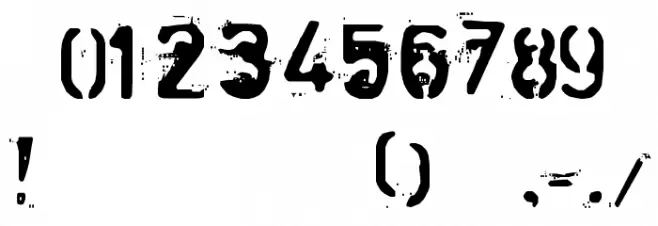 Zombie-Noize Font OTHER CHARS