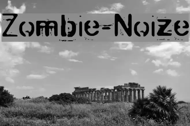 Zombie-Noize Font examples