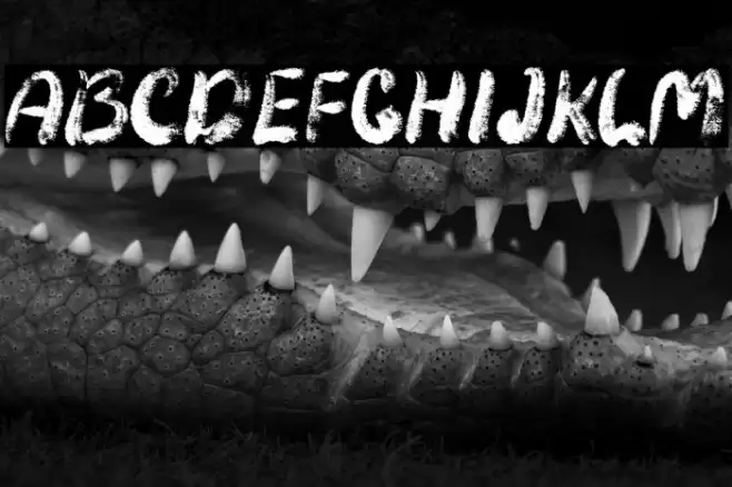 Zombie Predator Font examples