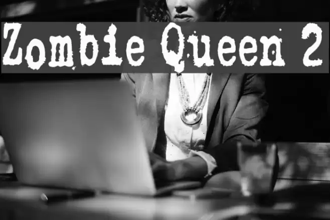 Zombie Queen 2 Font examples