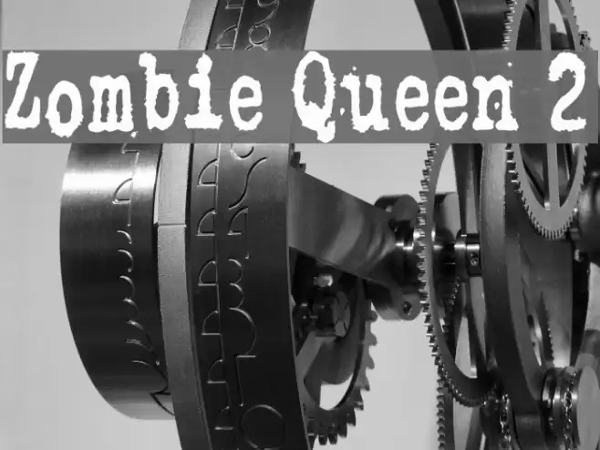 Zombie Queen 2 Font examples