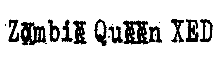 Zombie Queen XED  नि: शुल्क फ़ॉन्ट्स डाउनलोड