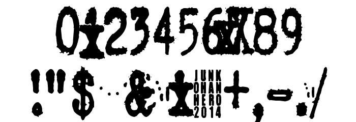 Zombie Queen XED Font OTHER CHARS