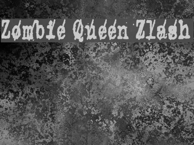 Zombie Queen Zlash Font examples