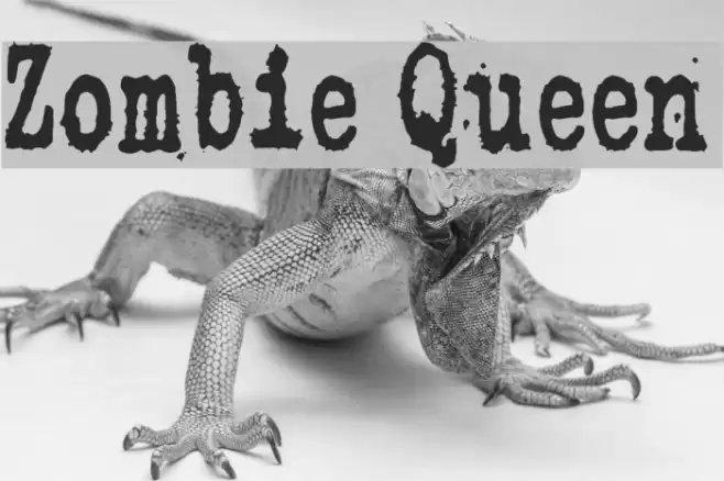Zombie Queen Font examples