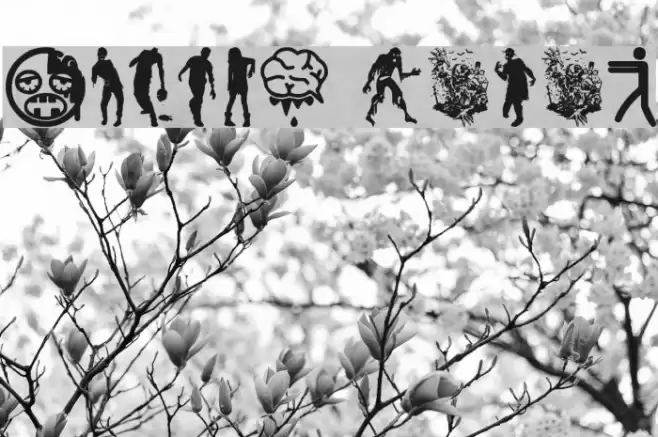 Zombie Salad Font examples