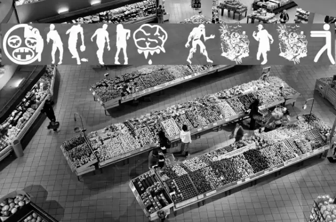 Zombie Salad Font examples