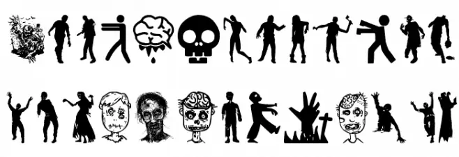 Zombie Salad Fuentes MINÚSCULAS