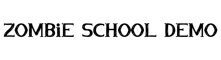 Zombie School Demo  नि: शुल्क फ़ॉन्ट्स डाउनलोड