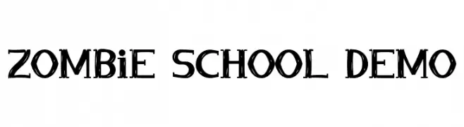 Zombie School Demo  les polices de caractères gratuit tlcharger