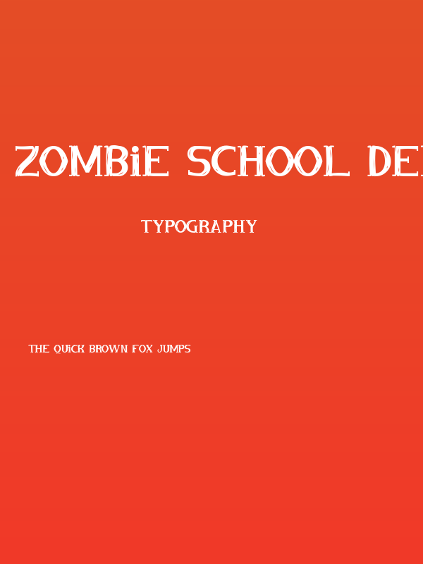 Zombie School Demo Poster