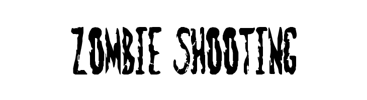 Zombie Shooting Font