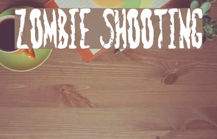 Zombie Shooting Font examples