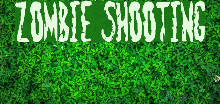 Zombie Shooting Font examples